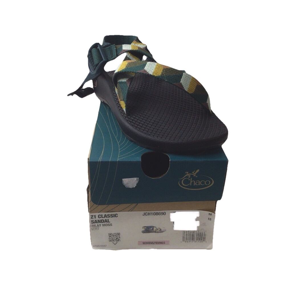Chaco Womens Z1 Classic Sandal Inlay Moss Size 10 Athletic Sandal New In Box